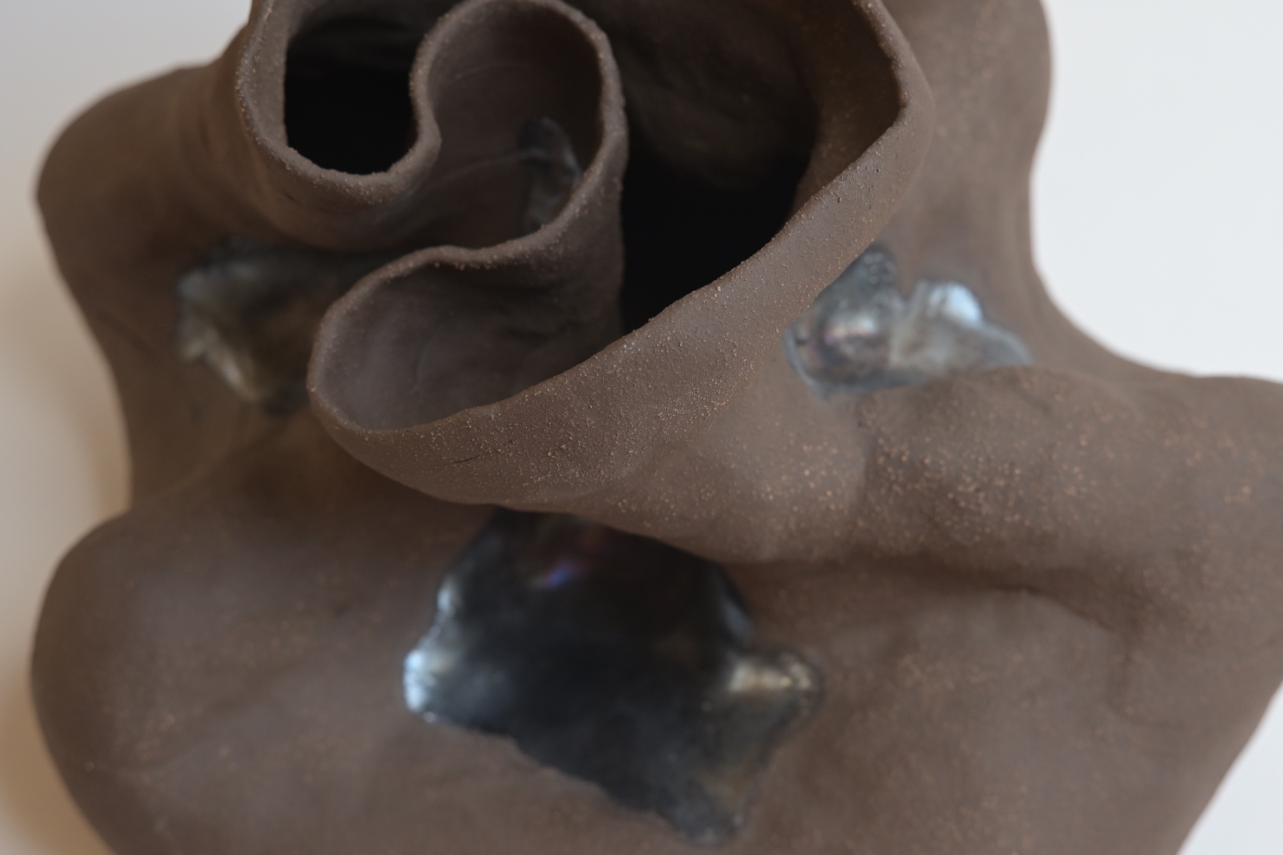 Detail of Inward showing marbled stoneware layers